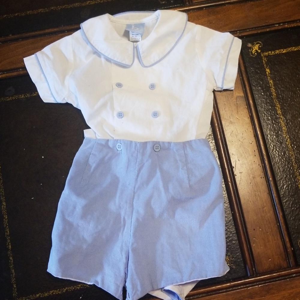 Bella bliss boutique romper boy peter pan 6months